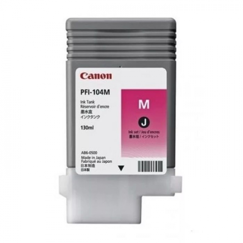 Картридж струйный Canon PFI-104M, пурпурный, 130 мл., для iPF650/ 655/ 750/ 755 (3631B001)