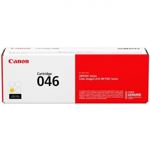 Тонер-картридж Canon CRG 046 Y, желтый, 2300 стр., для i-SENSYS LBP653Cdw/ LBP654Cx/ MF732Cdw/ MF734Cdw/ MF735Cx (1247C002)