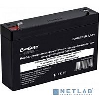 Exegate EP234536RUS Аккумуляторная батарея Exegate EXG672/ GP 672, 6В 7.2Ач, клеммы F1