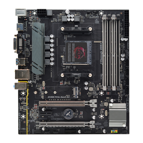 AFOX Motherboard AMD® B550 AMD Socket AM4, 4 x DDR4 Memory Slots, Micro-ATX (22 x 24.5 cm) (B550-MA-V2)