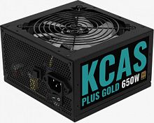 Блок питания Aerocool ATX 650W KCAS PLUS GOLD 650W ARGB 80+ gold 24+2x(4+4) pin APFC 120mm fan 6xSATA RTL (KCAS PLUS 650G)