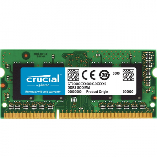 Модуль памяти Crucial DDR3 2GB SODIMM PC3L-12800 1600MHz CL11 204pin 1.35V RTL (CT25664BF160B)