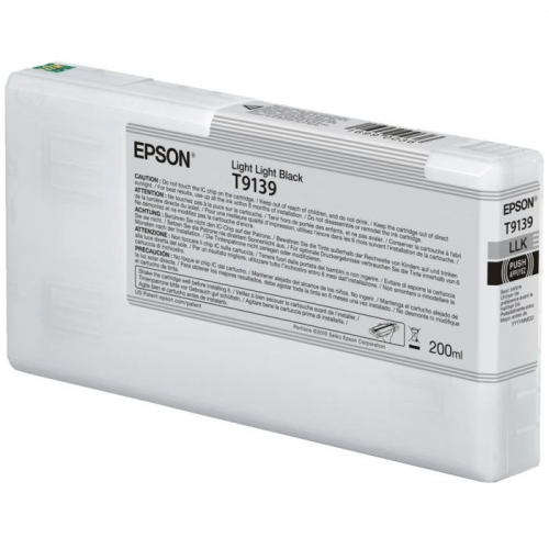 Картридж струйный Epson T9139 светло-серый 200 мл для SureColor SC-P5000 (C13T913900)
