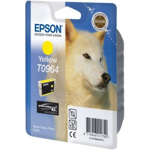 Картридж струйный Epson T0964 желтый 11 мл для Epson R2880 (C13T09644010)