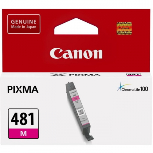Картридж струйный Canon CLI-481M пурпурный 240 страниц для PIXMA TS6140, TS8140, TS9140, TR7540, TR8540 (2099C001)
