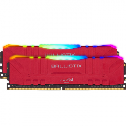 Модуль памяти Crucial Ballistix Red RGB DDR4 32GB 3600MHz CL16 Unbuffered DIMM 288 pin 1.35V kit of 2 (BL2K16G36C16U4RL)