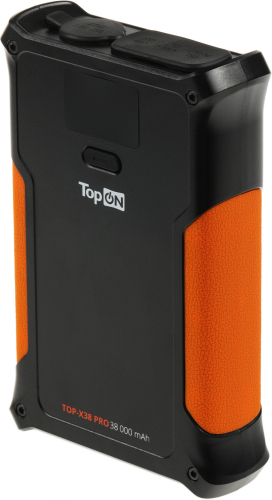 Мобильный аккумулятор TopON TOP-X38PRO 38000mAh QC3.0/ PD3.0 160W 3A черный/ оранжевый (103362)