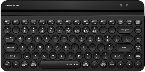 Клавиатура A4Tech Fstyler FBK30 черный USB беспроводная BT/ Radio slim Multimedia (FBK30 BLACK)