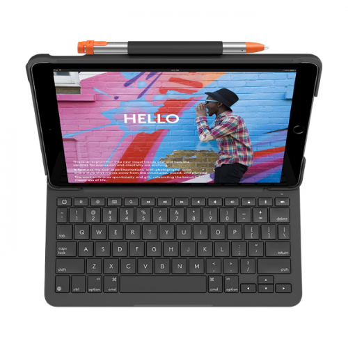 Клавиатура-чехол Logitech Slim Folio Graphite Wireless, для планшетов iPad (920-009652) фото 2