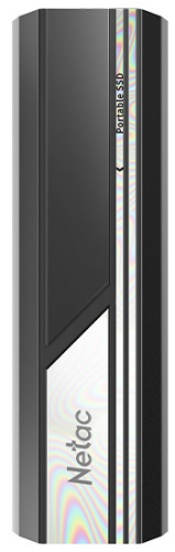 Netac ZX10 2TB USB 3.2 Gen 2 Type-C External SSD, R/ W up to 1050/ 1050MB/ s, with USB C to A cable and 10Gbps USB C to C cable 5Y wty (NT01ZX10-002T-32BK)