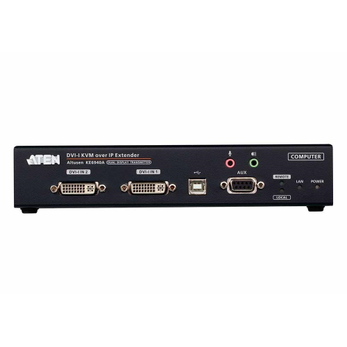 Передатчик ATEN DVI-I Dual Display KVM over IP transmitter (Ethernet + Optical) (KE6940AT-AX-G) фото 2
