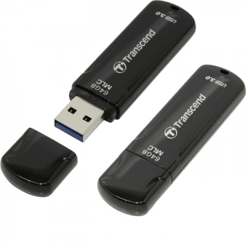 Флеш-накопитель Transcend 64GB JETFLASH 750, MLC USB 3.0 Black (TS64GJF750K) фото 2