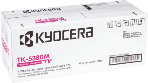 Картридж лазерный Kyocera TK-5380M 1T02Z0BNL0 пурпурный (10000стр.) для Kyocera PA4000cx/ MA4000cix/ MA4000cifx