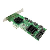 Контроллер Speed Dragon FG-EST26A-1-3L01 PCI-E SATA 6G 8 port CARD, Asmedia ASM1182E+2*ASM1064, RTL {100}