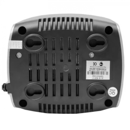 Стабилизатор POWERMAN AVS 500C, 500 ВА/ 280 Вт, 150-280 В, 4А, 2 евророзетки, IP-20, напольный, белый (POWERMAN AVS 500 C) фото 3