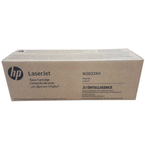 Тонер-картридж HP 415X, пурпурный / 6000 страниц для LJ Pro M454/ MFP M479/ M480f (желтая упаковка) (W2033XH)