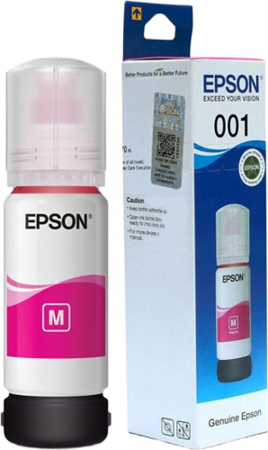Чернила Epson 001 C13T03Y398 пурпурный 70мл для Epson L4150/ L4160/ L6160/ L6170/ L6190