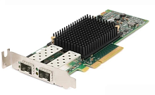 DELL Emulex LPe31002 Dual Port 16GbE Fibre Channel HBA, PCIe Low Profile, Customer Kit, V2 (including FC16 trancievers) (540-BDHH)