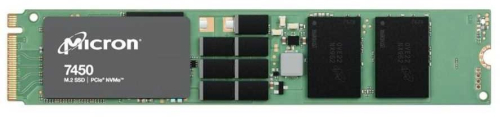Твердотельный накопитель Micron SSD 7450 MAX, 400GB, M.2(22x80mm), NVMe 1.4, PCIe 4.0 x4, 3D TLC, R/ W 5000/ 700MB/ s, IOPs 280 000/ 65 000, TBW 2100, DWPD 3 (12 мес.) (MTFDKBA400TFS-1BC1ZABYY)
