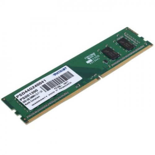 Модуль памяти Patriot 4GB DDR4 2400MHz PC4-19200 DIMM 288-pin CL17 1.2V RTL (PSD44G240041)