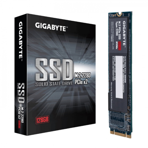 Твердотельный накопитель GIGABYTE SSD M.2 2280 128GB PCI-E x4, 1550 Мб/сек, 550 Мб/сек, TLC (GP-GSM2NE3128GNTD) фото 2