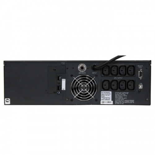 Источник бесперебойного питания Powercom King Pro RM KIN-1200AP, LCD, 1200VA/ 960W, SNMP Slot, black (KIN-1200AP LCD) фото 2