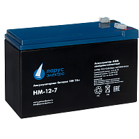 Парус-электро Аккумуляторная батарея для ИБП HM-12-7 (AGM/ 12В/ 7,2Ач/ клемма F2)