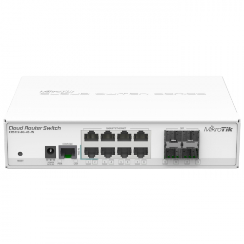 Коммутатор Mikrotik Cloud Router CRS112-8G-4S-IN (CRS112-8G-4S-IN)