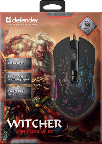 Мышь проводная игровая Defender Witcher GM-990 (52990) фото 5
