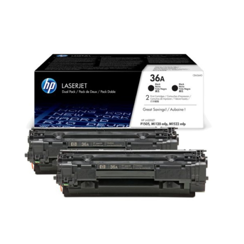 Картридж HP 36A двойная упаковка, черный / 2 x 2000 страниц (CB436AF) фото 2