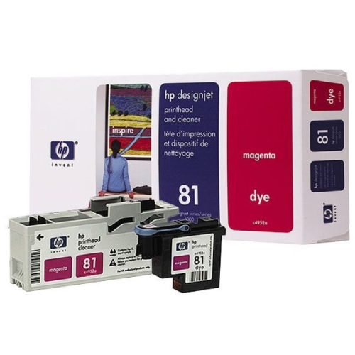 Набор HP 81 печатающая головка + устройство очистки пурпурный (C4952A) фото 2