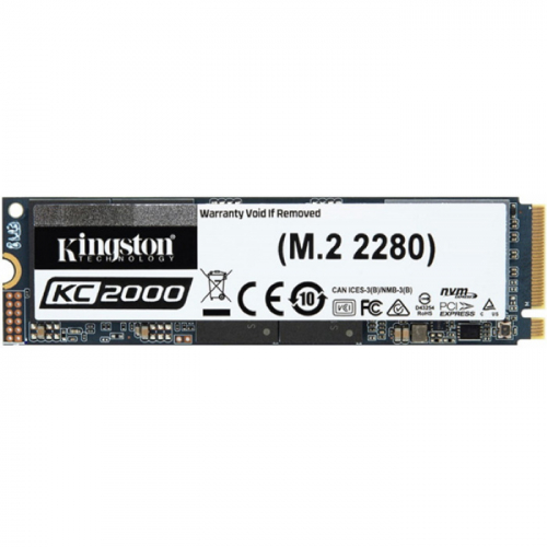 Накопитель Kingston SSD 500GB M.2 2280 NVMe R/W 3000/2000MB/s IOPs 350 000/250 000, 300TBW (SKC2000M8/500G)