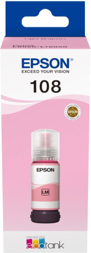 EPSON C13T09C64A Картридж 108 EcoTank Ink для Epson L8050/ L18050, Light Magenta 70