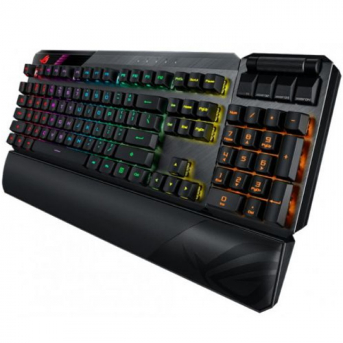 Игровая клавиатура ASUS ROG Claymore II, Wired/Wireless, RGB, USB/2.4 Ггц, подставка под запястья (90MP01W0-BKRA00) фото 2