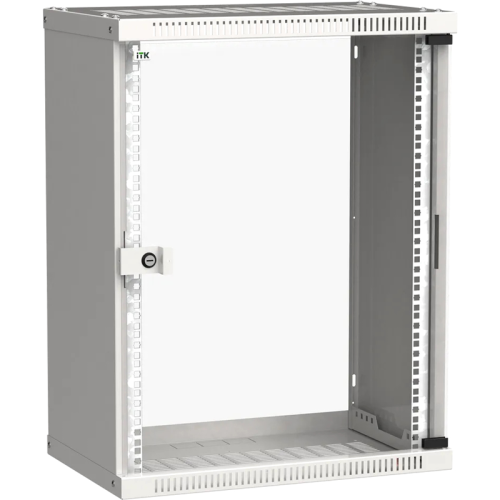Шкаф LINEA WE 15U 600x600мм дверь стекло серый (LWE3-15U66-GF)