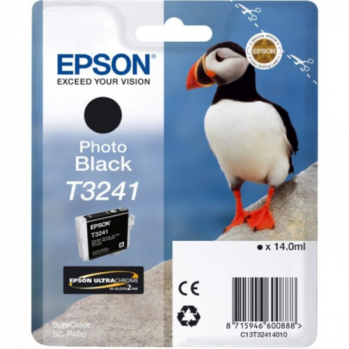 Картридж EPSON T3241, черный фото, 14 мл., для SC-P400 (C13T32414010)