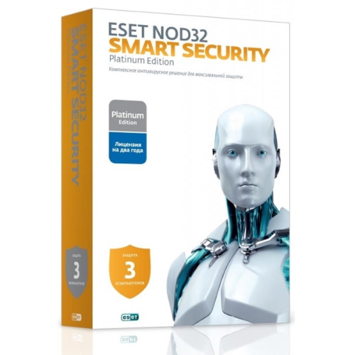 Антивирус Eset NOD32 Smart Security Family Platinum Edition (3 устр. 2 годa Box) (NOD32-ESM-NS(BOX)-2-3)