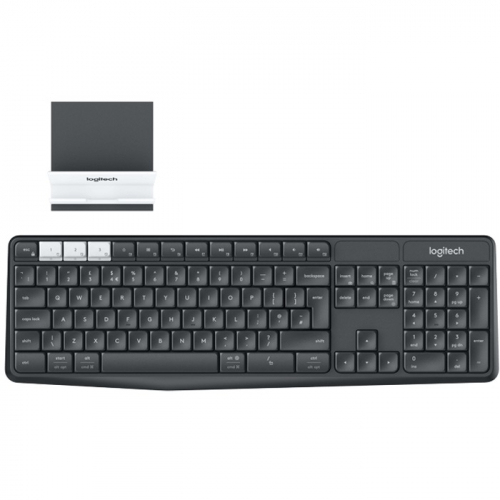 Клавиатура Logitech K375s Multi-Device, Wireless, BT, USB, Black (920-008184) фото 4