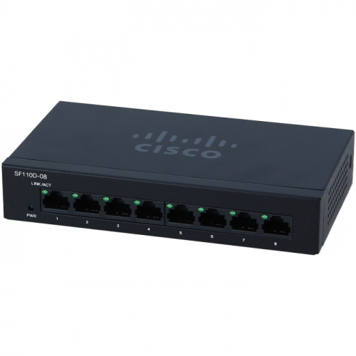 Коммутатор Cisco Cisco SB SF110D-08-EU 8x 10/100 (SF110D-08-EU)