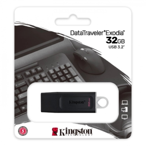 Флеш накопитель Kingston 32GB DataTraveler Exodia USB 3.2 Gen 1 черный/ белый ( DTX/ 32GB) (DTX/32GB) фото 3