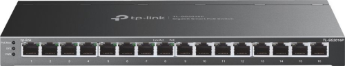 Коммутатор TP-Link SG2016P (L2+) 16x1Гбит/ с 8PoE+ 120W управляемый