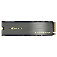 ADATA SSD LEGEND 850, 512GB, M.2(22x80mm), NVMe 1.4, PCIe 4.0 x4, 3D NAND, R/ W 5000/ 2700MB/ s, IOPs 380 000/ 530 000, TBW 500, DWPD 0.54, with t Heat Sink (5 лет) (ALEG-850-512GCS)