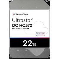 Western Digital Ultrastar DC HС570 HDD 3.5" SAS 22Tb, 7200rpm, 512MB buffer, 512e/ 4Kn (0F48052), 1 year (WUH722222AL5204)