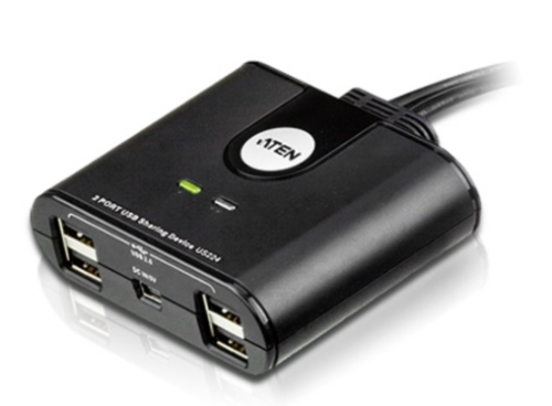 ATEN 2 x 4 USB 2.0 Peripheral Sharing Switch (US224-AT)