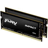 Модуль памяти Kingston FURY Impact DDR4 16GB 2666MHz PC-21300 CL15 SODIMM 1.2V (Kit of 2) (KF426S15IBK2/ 16) (KF426S15IBK2/16)