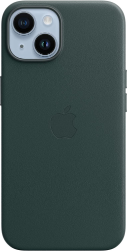Чехол (клип-кейс) Apple для Apple iPhone 14 Leather Case with MagSafe A2906 темно-зеленый (MPP53ZM/ A) (MPP53ZM/A)