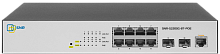 Управляемый Web Smart POE коммутатор уровня 2, 8 портов 10/ 100/ 1000BaseT, 2 порта 100/ 1000BaseX (SFP). POE 100W (SNR-S2200G-8T-POE)