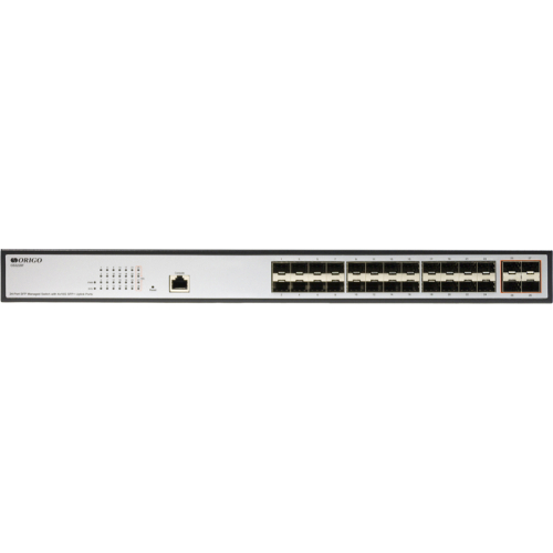 Managed L3 Switch 24x1000Base-X SFP, 4x10GBase-X SFP+, RJ45 Console, 19