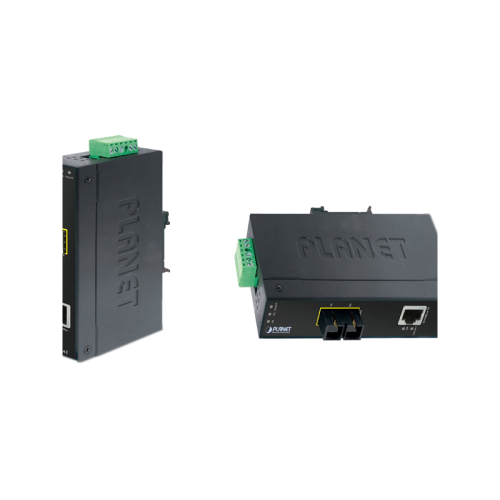 IFT-802TS15 индустриальный медиа конвертер/ IP30 Slim type Industrial Fast Ethernet Media Converter SC SM-15KM (-40 to 75 degree C)