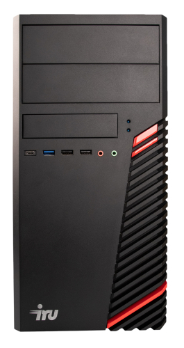 Компьютер IRU Home 310H6SM MT i3 12100 (3.3) 16Gb SSD 256Gb DOS 400W черный (1901009)